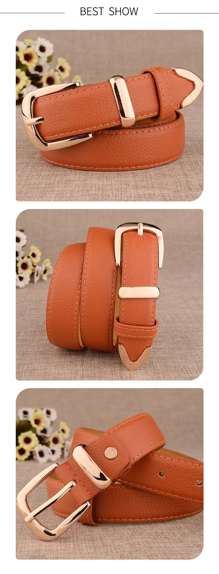 Women's Trousers Belt Leather Trend White Belt Fashion High Quality Trouser Belts Solid Vintage Pin Buckle Ladies Strap LB2146-