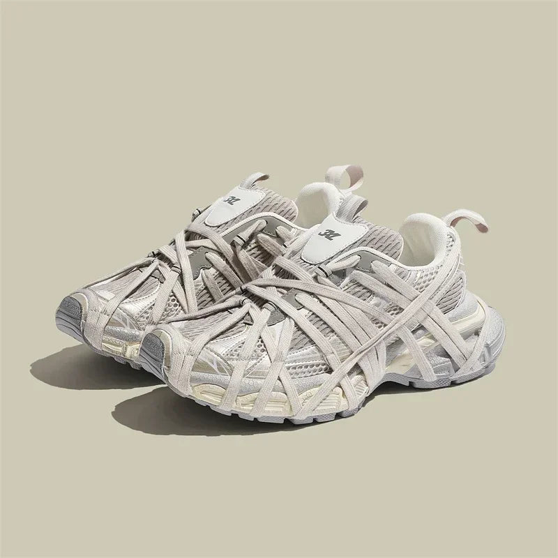 Daddy shoes women's shoes new dirty shoes small dirty shoes sneakers platform thick bottom strap niche casual shoes