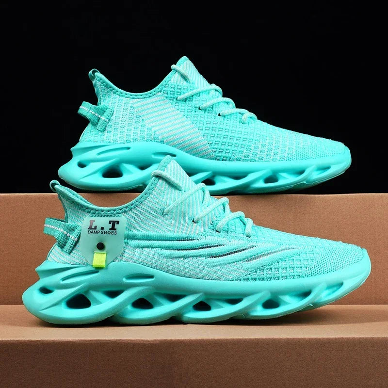 2024 The New Black Running Shoes Casual Sneakers White Outdoor Breathable Mesh Shoes Men Light Shock-absorption Sneakers