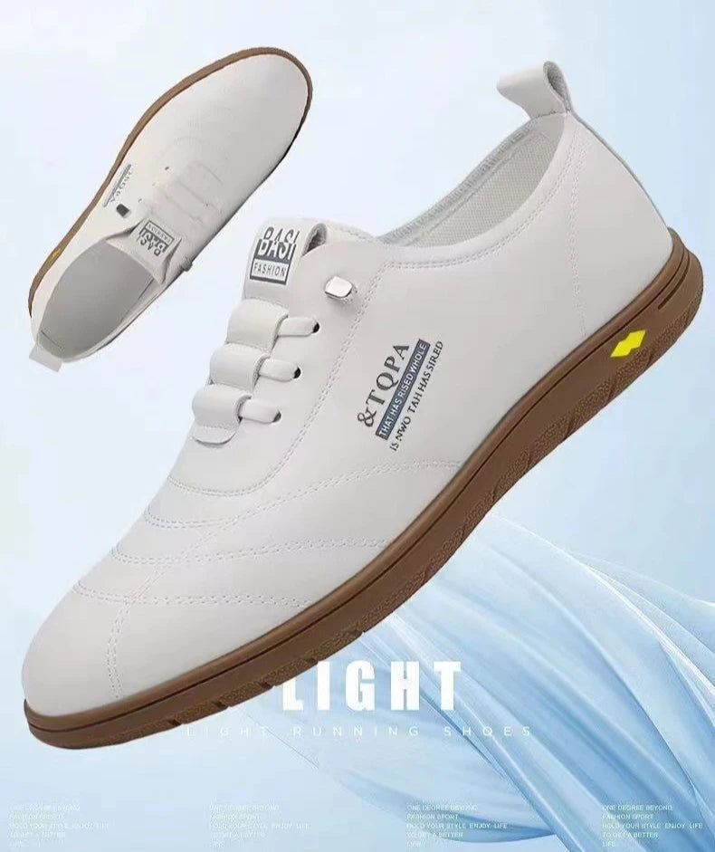 2025 New Men's Loafers Fashion Casual Leather Shoes for Men Comfortable Soft Sole Driving Shoes Classic Versatile Walking Shoes