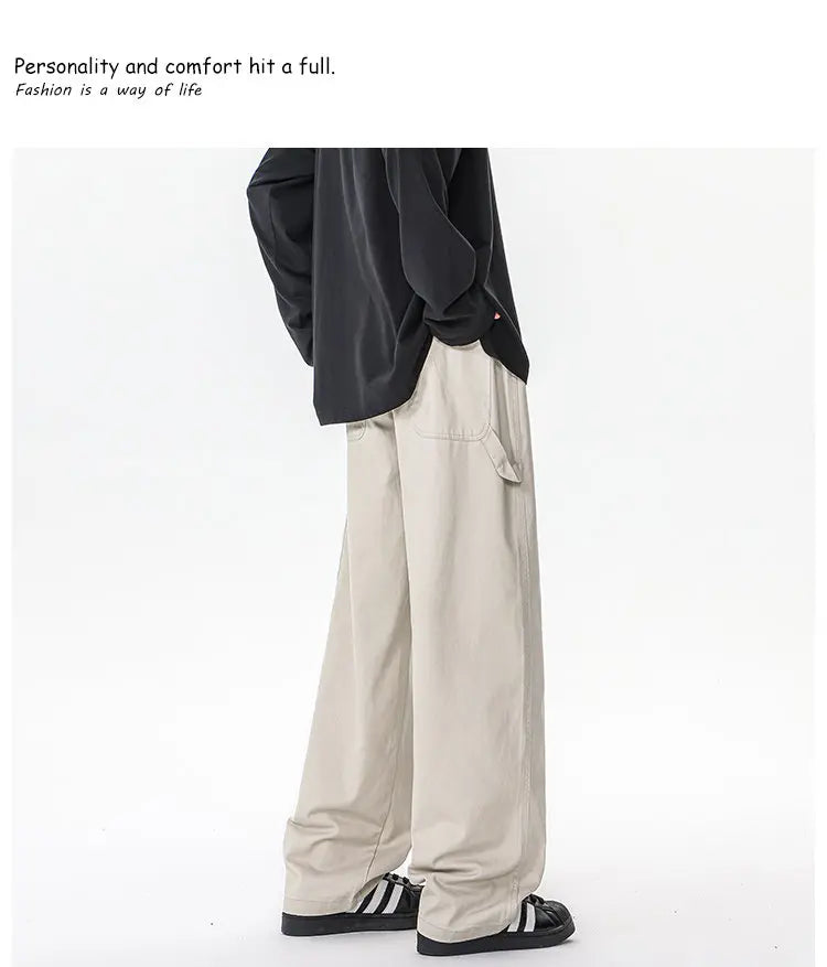 M-XXXXXXXXL Mens Cargo Combat Trousers Chino Cotton Jeans Casual Streetwear Work Wear Pants Plain Color Autumn Bottoms 8XL 7XL - Premium Kiosk