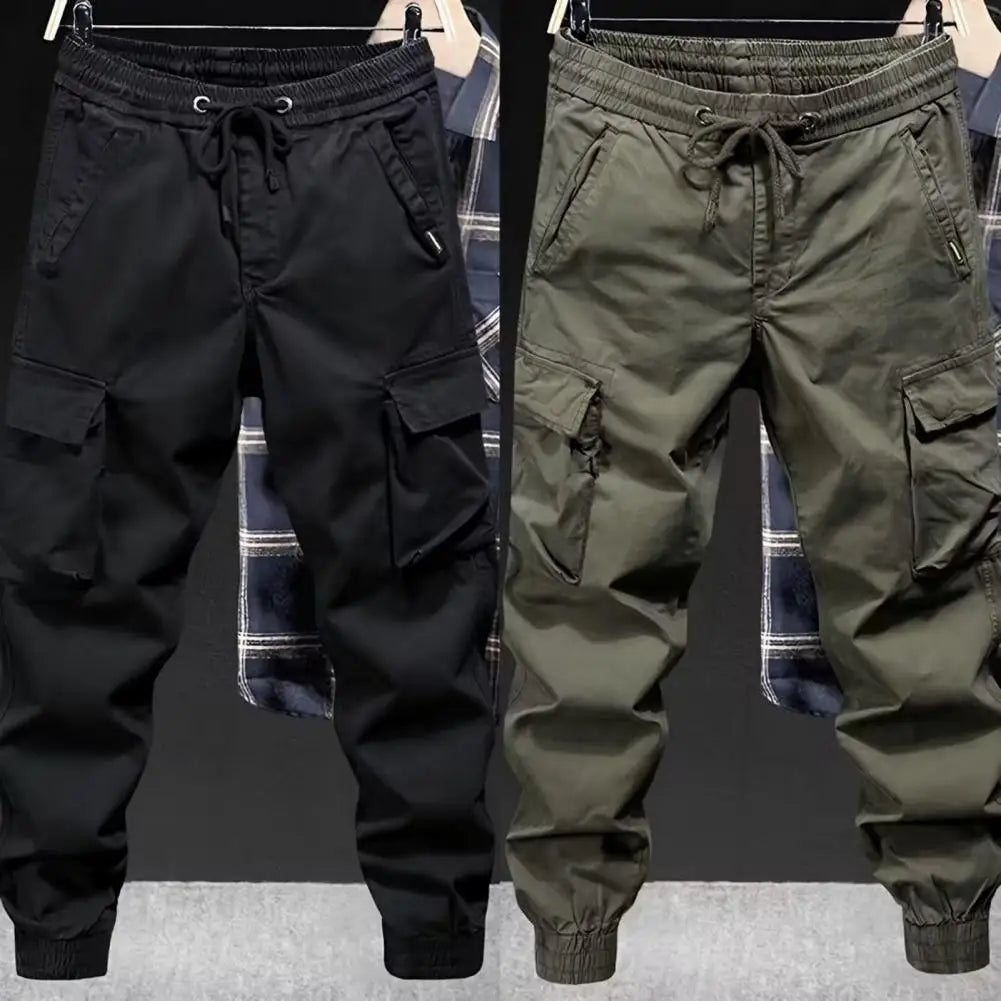 Cargo Pants Men Jogging Casual Pants Cotton Full Length Military Mens Streetwear Mens Work Tracksuit Trousers Plus Size