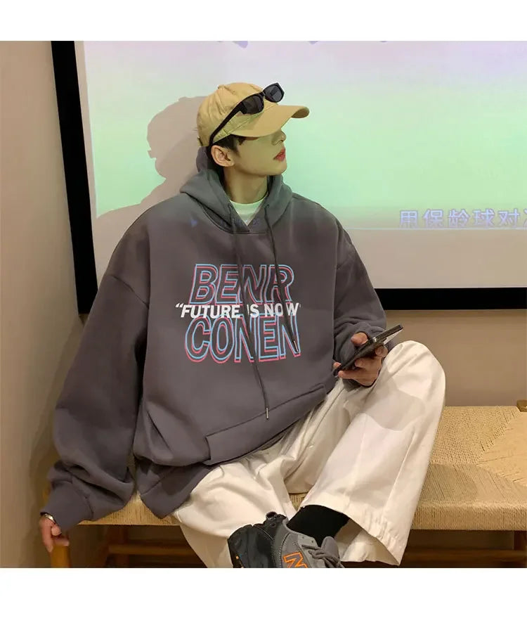 Hoodies Men Chic Daily Boy Men's Autumn New High Street Fashion Brand Jacket Ins Spring Autumn Sports Clothes ropa hombre y2k