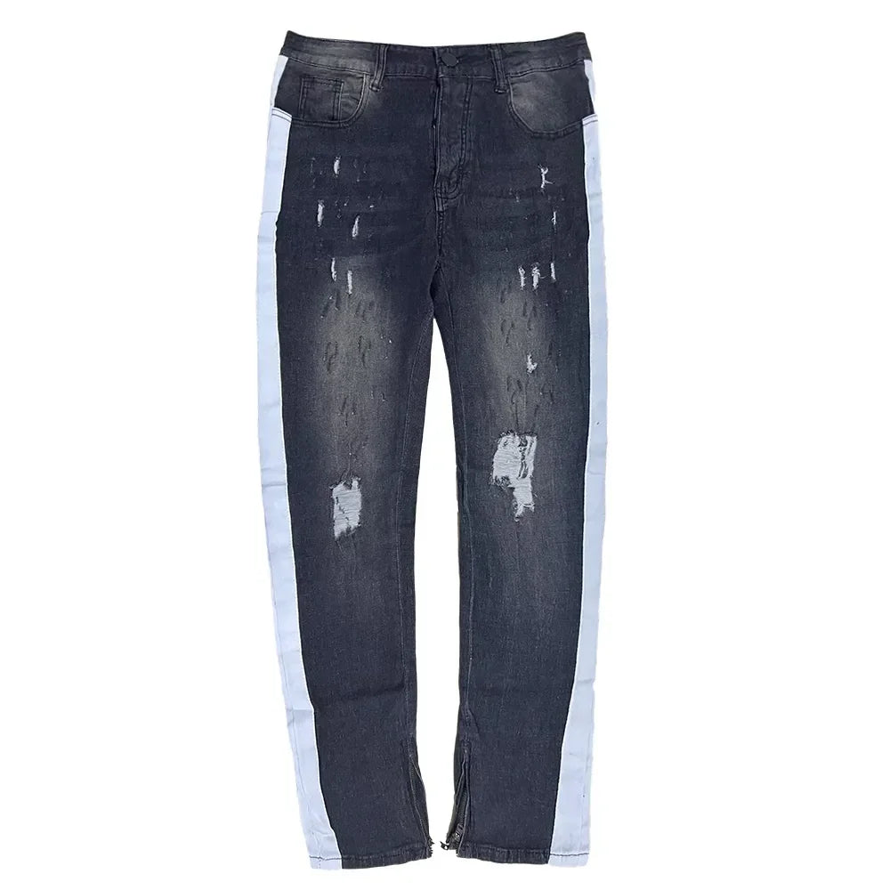 Jeans Men Wide Leg Cargo Pants Streetwear Baggy Men Korean Fashion Loose Straight Male Clothing Y2K Hip Hop Style Male Trousers - Premium Kiosk