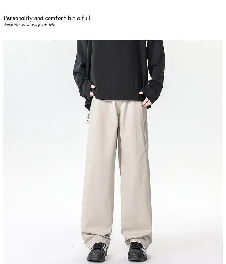 M-XXXXXXXXL Mens Cargo Combat Trousers Chino Cotton Jeans Casual Streetwear Work Wear Pants Plain Color Autumn Bottoms 8XL 7XL - Premium Kiosk