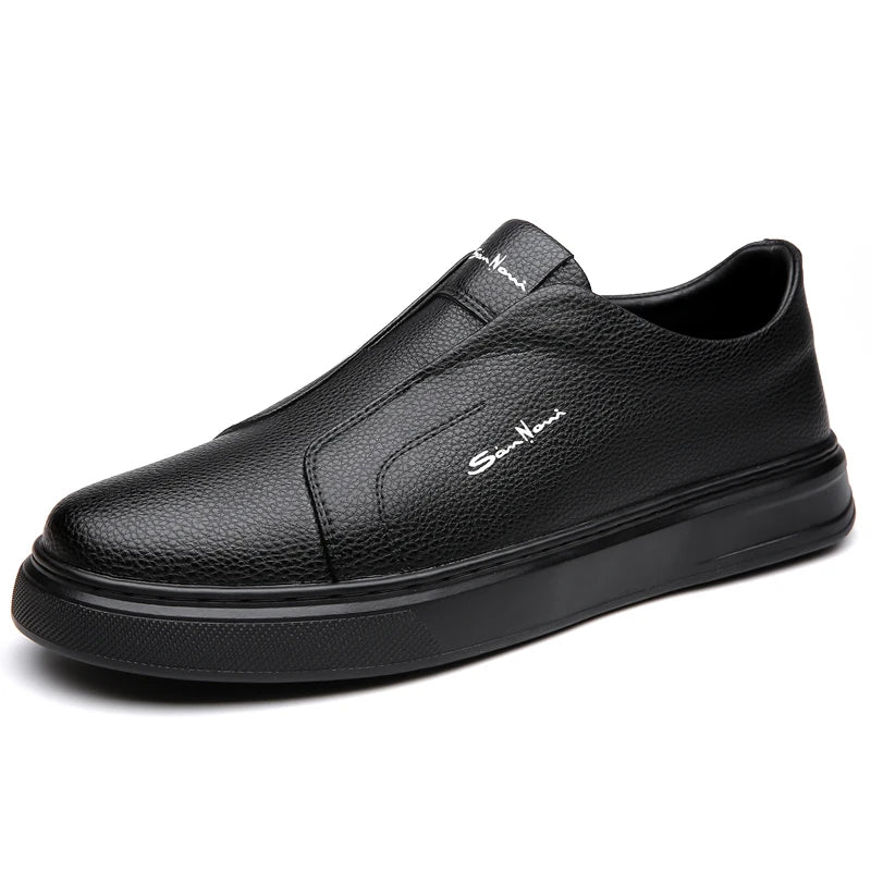 2025 Summer New Mens Loafers Trend Concise Casual Shoes Fashion Urban Leisure Leather Shoes Comfortable Convenient Board Shoes
