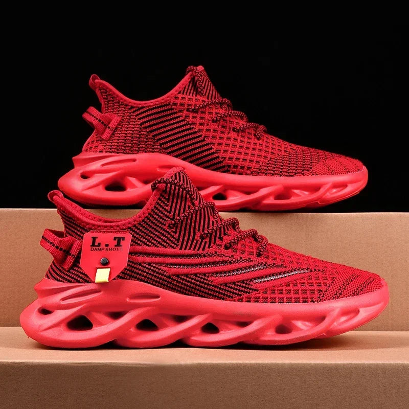 2024 The New Black Running Shoes Casual Sneakers White Outdoor Breathable Mesh Shoes Men Light Shock-absorption Sneakers