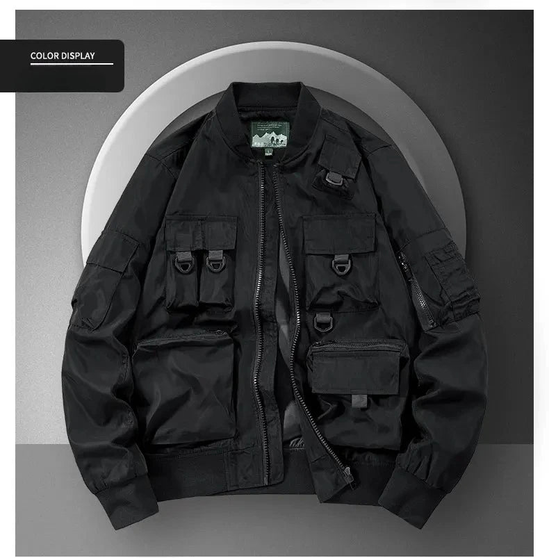 Men's Casual Multi-Functional Jackets Men's Cool Coats Outdoors Classics Cross-Country Sports Windproof Waterproof Autumn Winter