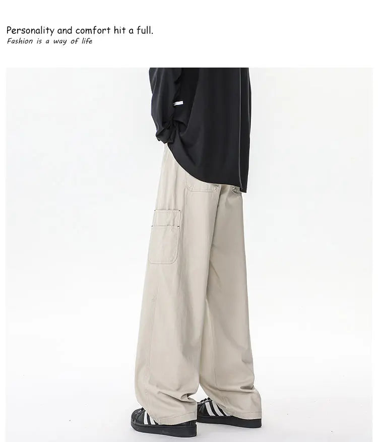 M-XXXXXXXXL Mens Cargo Combat Trousers Chino Cotton Jeans Casual Streetwear Work Wear Pants Plain Color Autumn Bottoms 8XL 7XL - Premium Kiosk