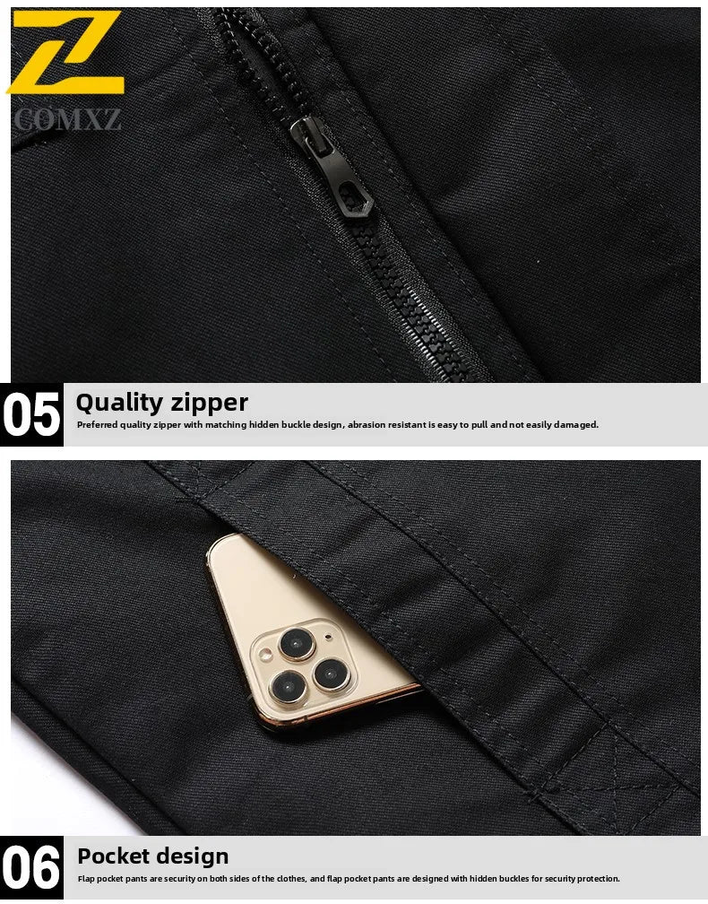 2025 Mens Jacket Fashion Trend Workwear Vintage Coat Winter Warm Windproof Casual Outwear Military jacket pilot