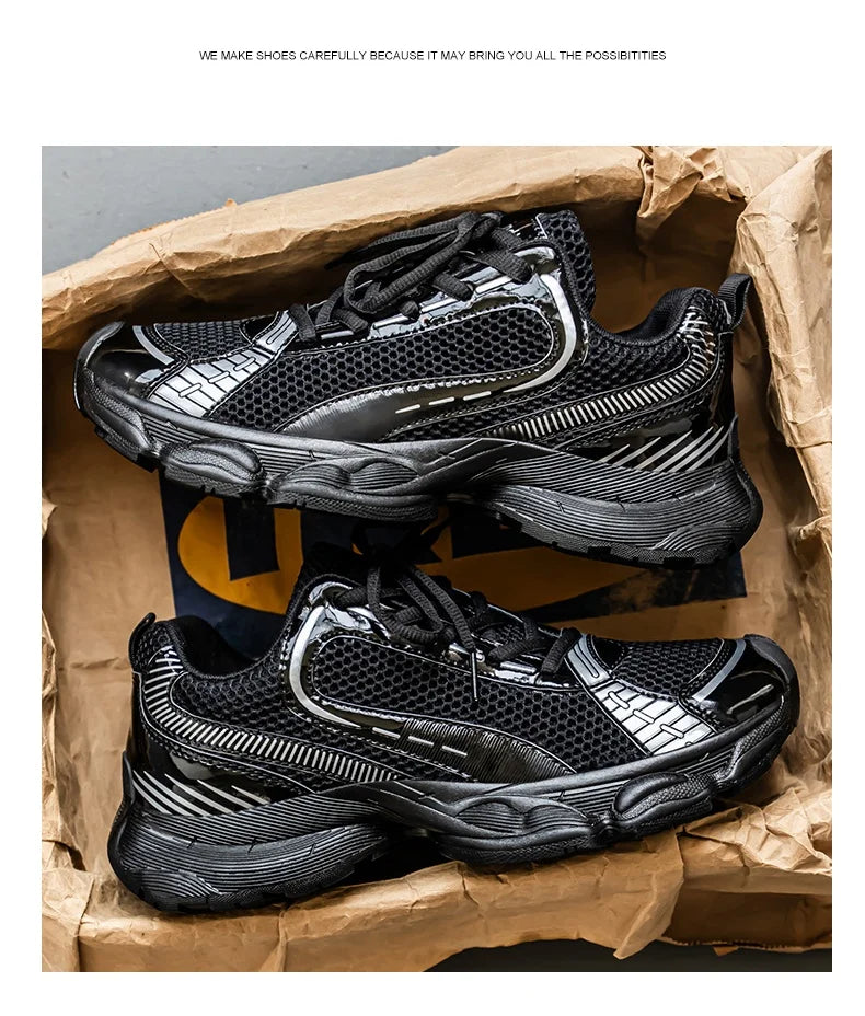 2025 New Autumn and Winter Dad Shoes for Men Couples Shoes, Thick Soles, Increased Genuine Leather, Breathable, Polis