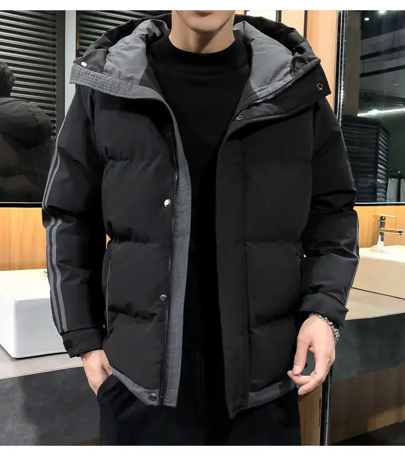 Hoodie Jacket Man Printed Winter Down Coat for Men Cold Casual Fast Delvery Stylish Aesthetic Cheap Sale Joker Deals Work New In