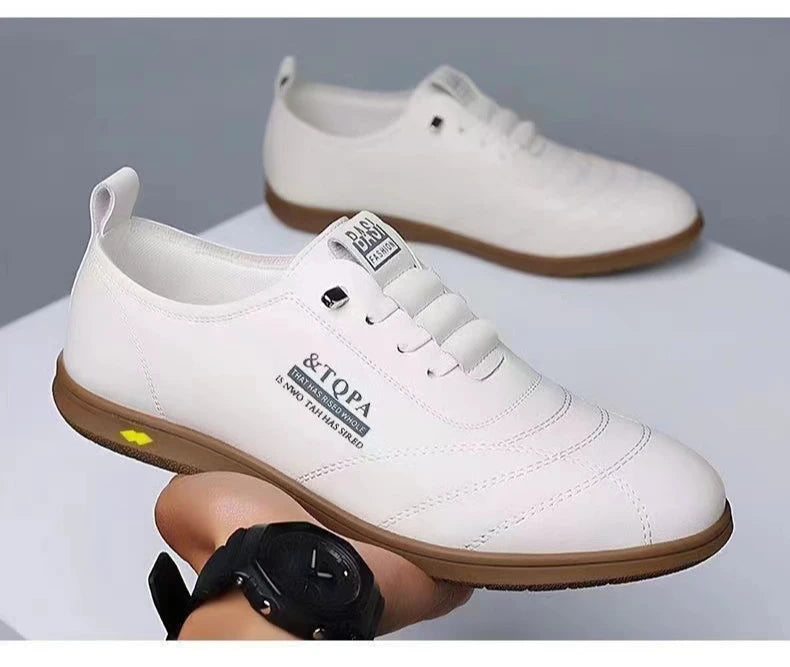 2025 New Men's Loafers Fashion Casual Leather Shoes for Men Comfortable Soft Sole Driving Shoes Classic Versatile Walking Shoes