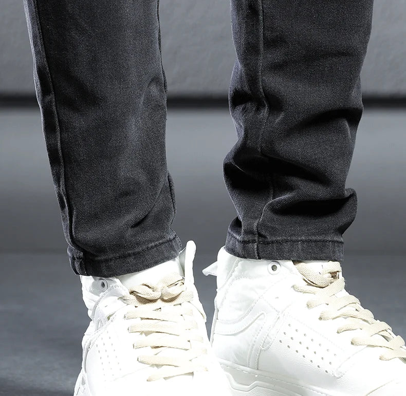Spring Summer Black Gray Cargo Jeans Men Streetwear Denim Jogger Pants Men Baggy Harem Jean Trousers cargo pants men jeans - Premium Kiosk