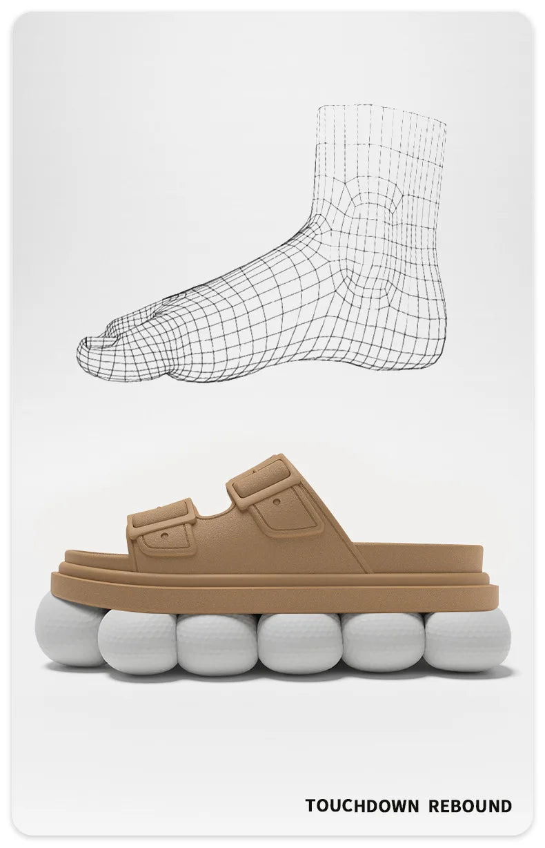 Women's Classy Slippers for Women at Home in Summer, Comfortable Soft-Soled Non-Slip Outdoor Thick-Soled Casual Lightweight Summer Slippers for Women