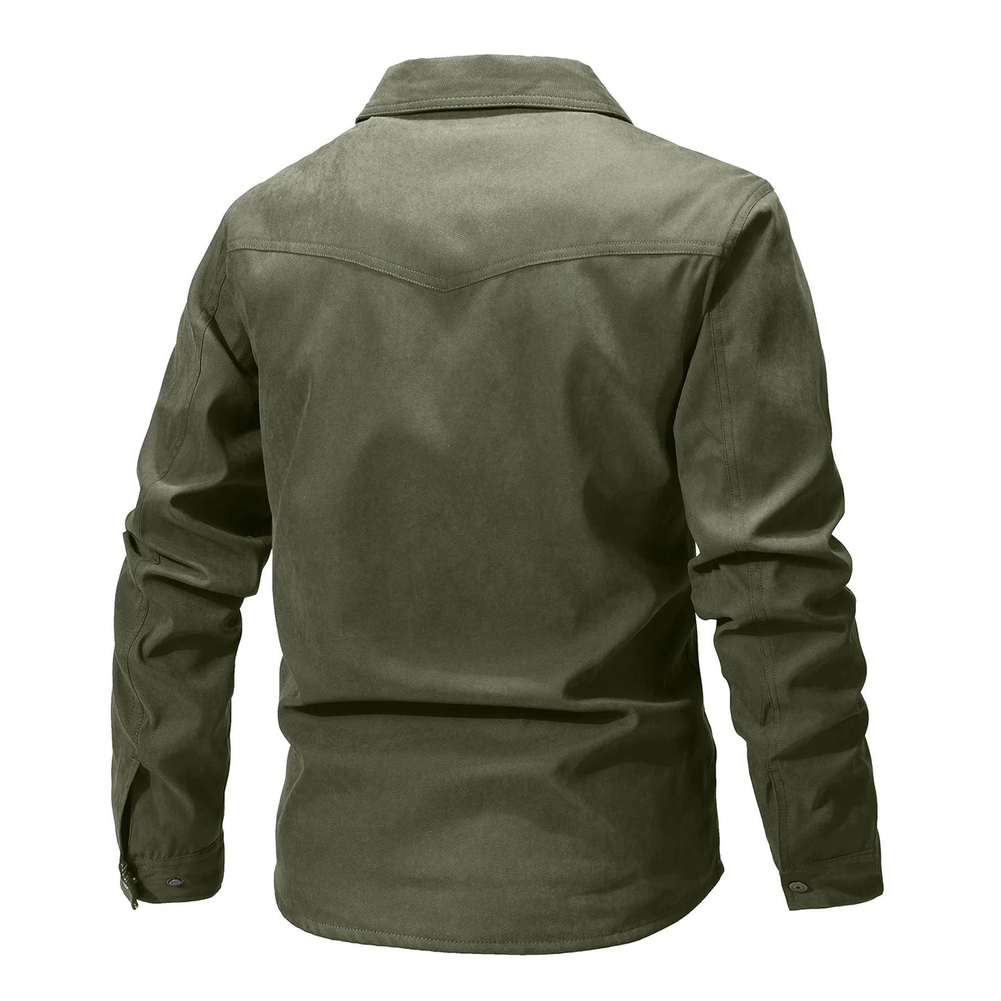 Casual Men's Jacket Men's Jackets Spring Flannel Lined Shirt Coat Men's Jackets Windproof Western Cowboy Casual Coat