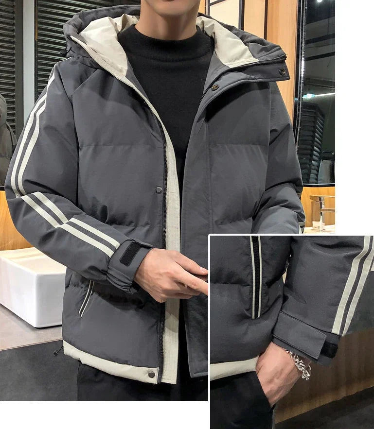 Hoodie Jacket Man Printed Winter Down Coat for Men Cold Casual Fast Delvery Stylish Aesthetic Cheap Sale Joker Deals Work New In