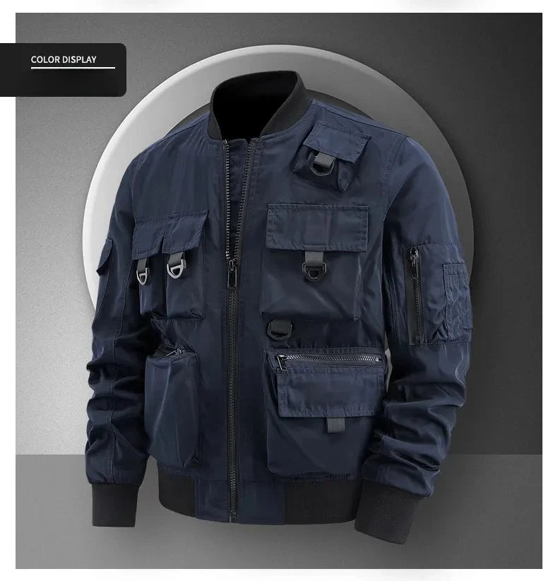 Men's Casual Multi-Functional Jackets Men's Cool Coats Outdoors Classics Cross-Country Sports Windproof Waterproof Autumn Winter