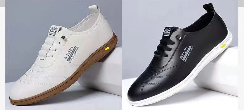 2025 New Men's Loafers Fashion Casual Leather Shoes for Men Comfortable Soft Sole Driving Shoes Classic Versatile Walking Shoes