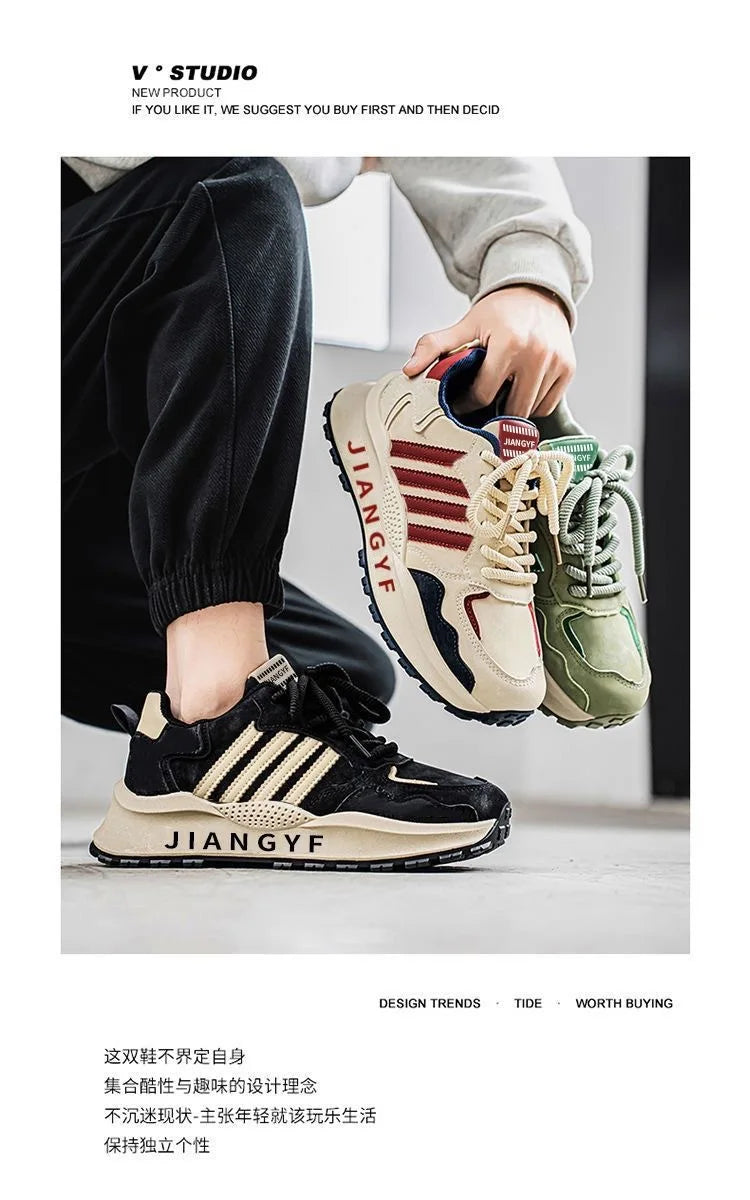 2025 All-Season Lightweight Chunky Dad Sneakers | Comfy Versatile Sport-Style Running Shoes for Men