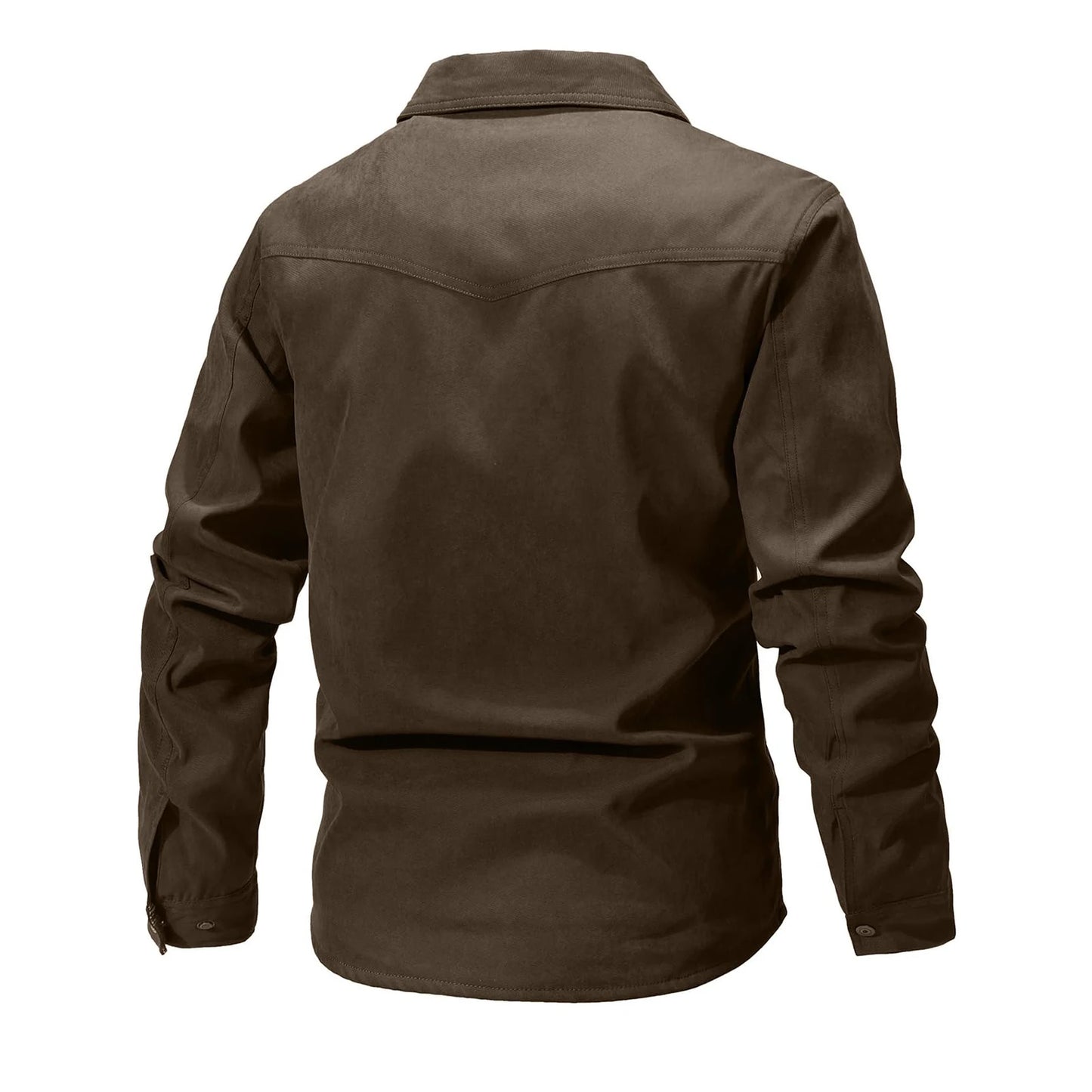 Casual Men's Jacket Men's Jackets Spring Flannel Lined Shirt Coat Men's Jackets Windproof Western Cowboy Casual Coat