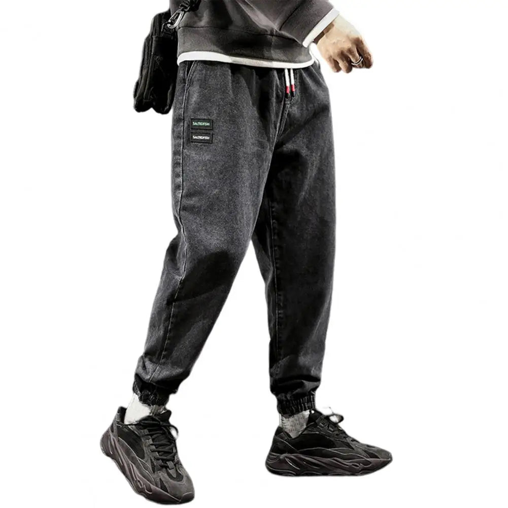 2023 Spring Summer Cotton Jogger Pant Men Pants Harajuku Cargo Jeans Casual Harem Denim Korean Hip Hop Sweatpants Male Trousers - Premium Kiosk