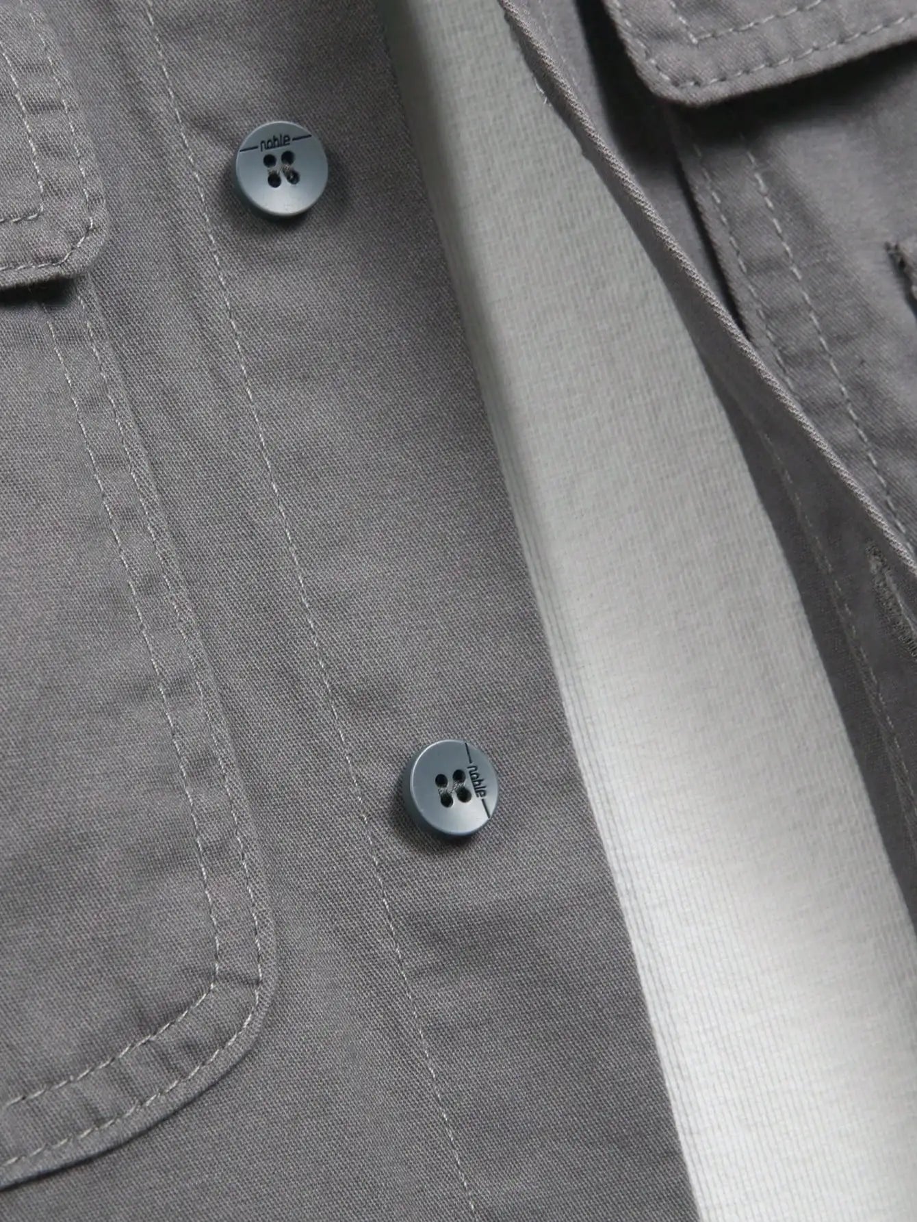 Men's workwear - style shirt for spring and autumn. Tailored fit. For daily casual wear. Trendy and minimalist.