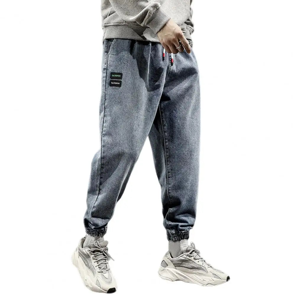 2023 Spring Summer Cotton Jogger Pant Men Pants Harajuku Cargo Jeans Casual Harem Denim Korean Hip Hop Sweatpants Male Trousers - Premium Kiosk