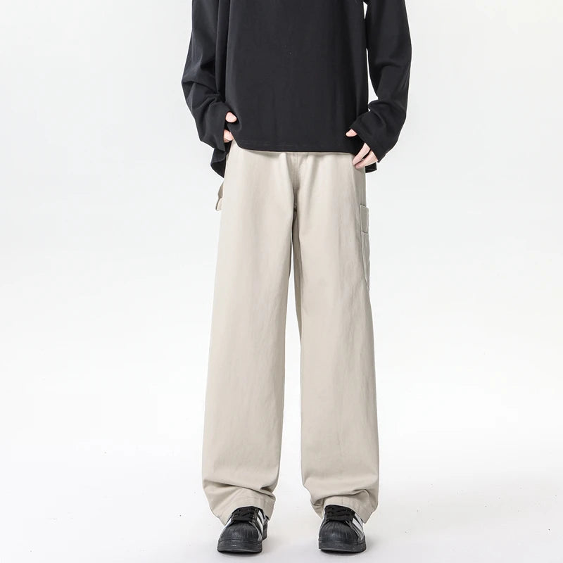 M-XXXXXXXXL Mens Cargo Combat Trousers Chino Cotton Jeans Casual Streetwear Work Wear Pants Plain Color Autumn Bottoms 8XL 7XL - Premium Kiosk