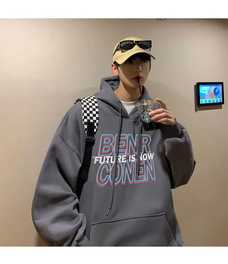 Hoodies Men Chic Daily Boy Men's Autumn New High Street Fashion Brand Jacket Ins Spring Autumn Sports Clothes ropa hombre y2k