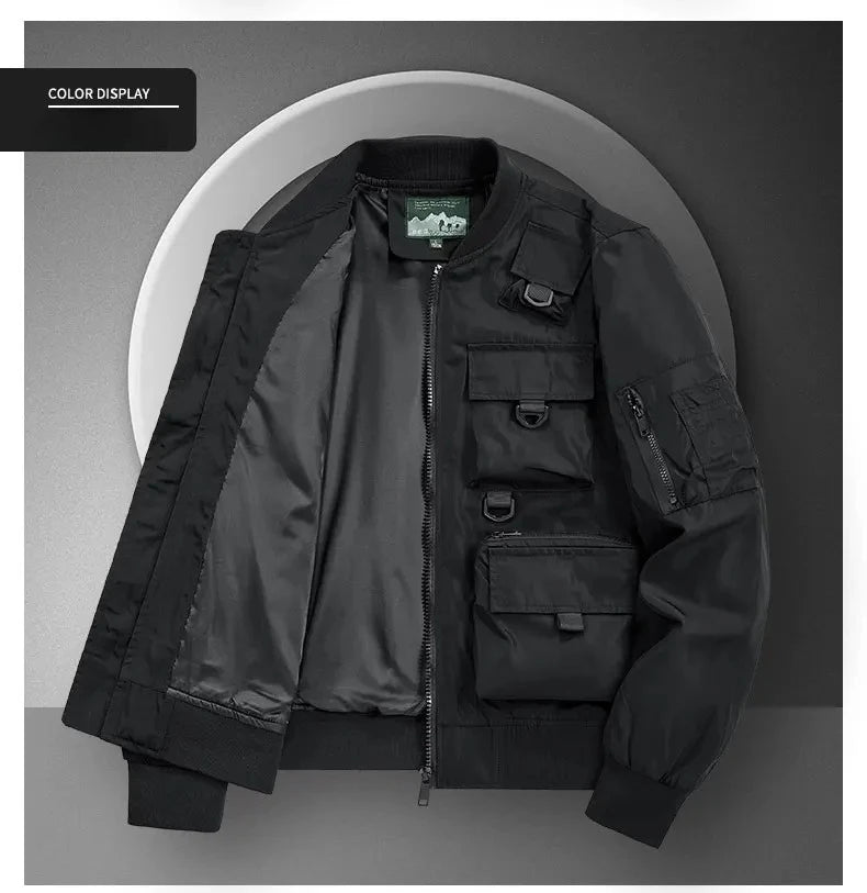 Men's Casual Multi-Functional Jackets Men's Cool Coats Outdoors Classics Cross-Country Sports Windproof Waterproof Autumn Winter