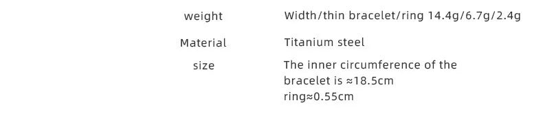 Women's Bracelet Ring Set Retro Style Adjustable Stainless Steel Fashion Versatile Jewelry Accessories