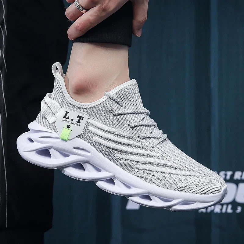 2024 The New Black Running Shoes Casual Sneakers White Outdoor Breathable Mesh Shoes Men Light Shock-absorption Sneakers