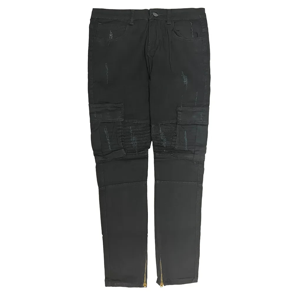Jeans Men Wide Leg Cargo Pants Streetwear Baggy Men Korean Fashion Loose Straight Male Clothing Y2K Hip Hop Style Male Trousers - Premium Kiosk