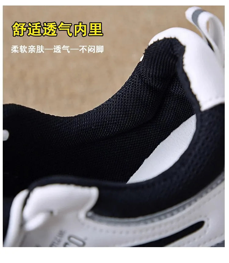 2025 new fashion dad shoes, trendy shoes, thick-soled, versatile, height-increasing, casual sports white shoes