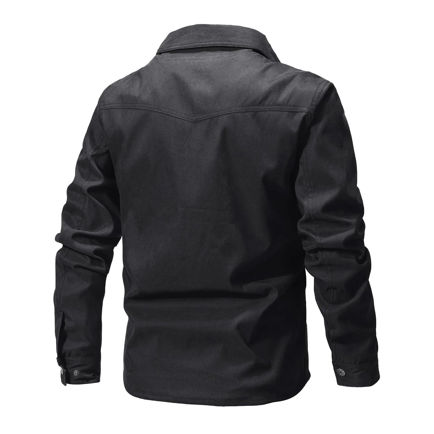 Casual Men's Jacket Men's Jackets Spring Flannel Lined Shirt Coat Men's Jackets Windproof Western Cowboy Casual Coat