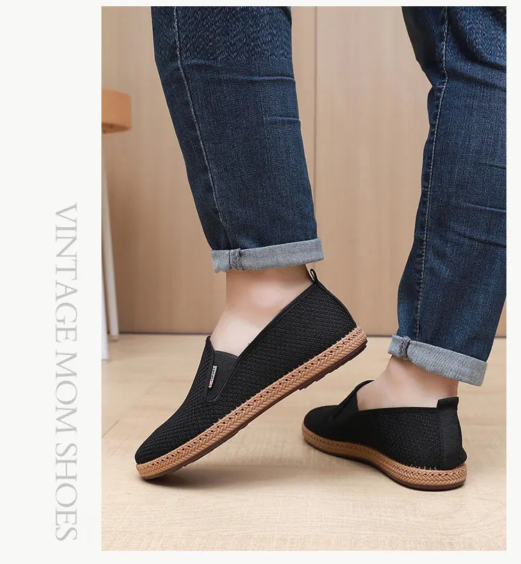 2025 New Men's Fabric Shoes Comfortable and Breathable Dad Shoes Soft Bottom Skid-Proof Fashion Casual Shoes Free Shipping