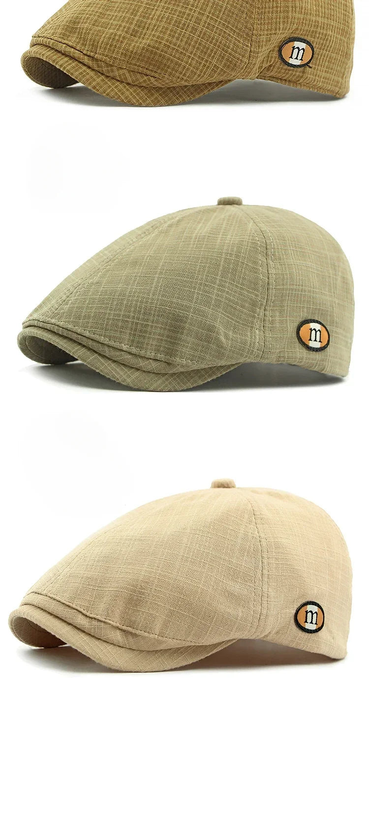 2025 New Hats for Men and Women Wearing British Retro Beret Hat Fashion Casual Berets Caps for Women Solid Color Adjustable Cap