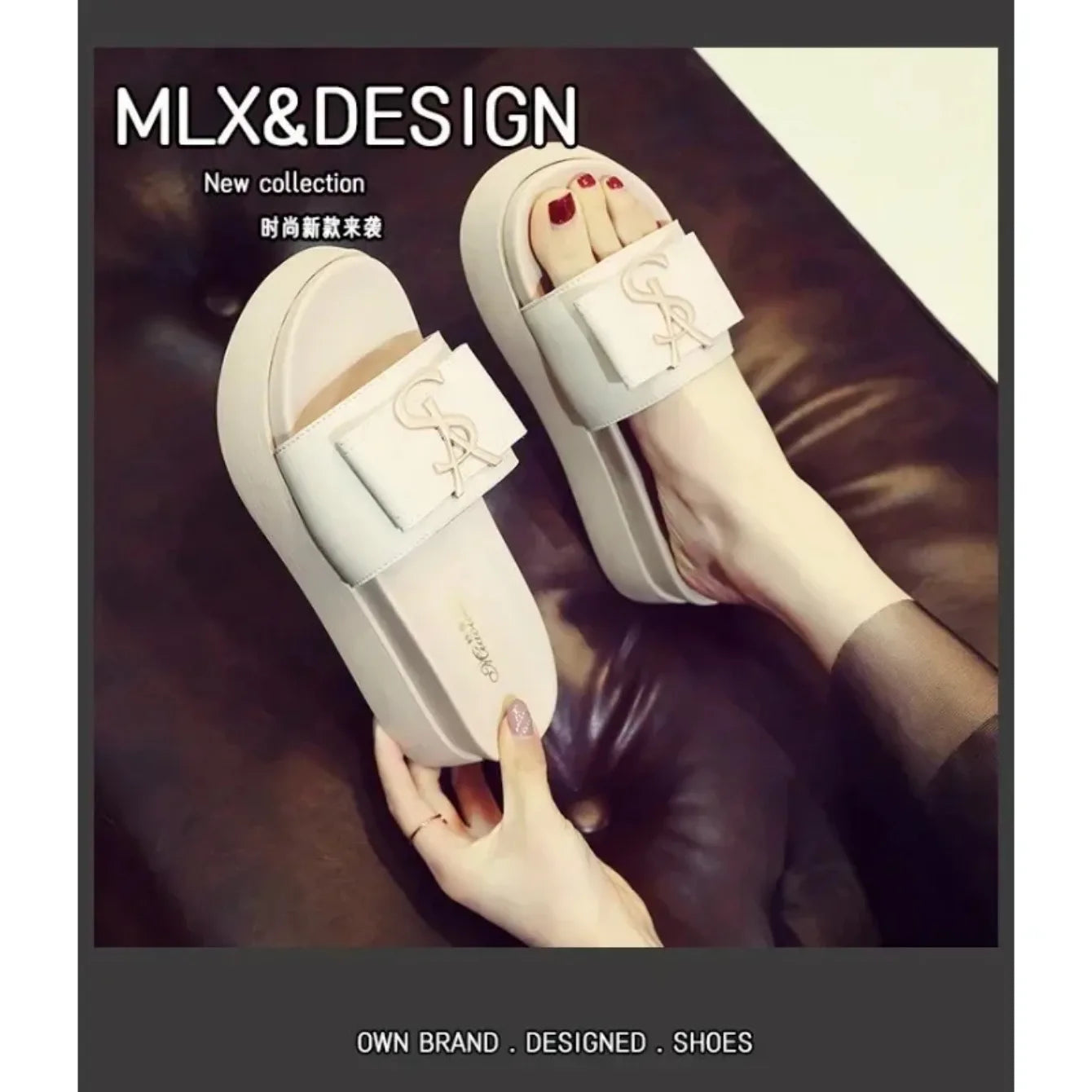 Women Slippers Summer Anti-slip Shoes Platform Design Trend Casual Fashion Sandals Casual Outside Non-slip Slippers Slides Women