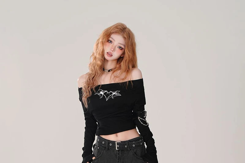 Y2K 2000S Black Cargo Jeans Women Vintage Streetwear Wide Leg Denim Pants Harajuku Aesthetic High Waist Baggy Straight Trousers - Premium Kiosk