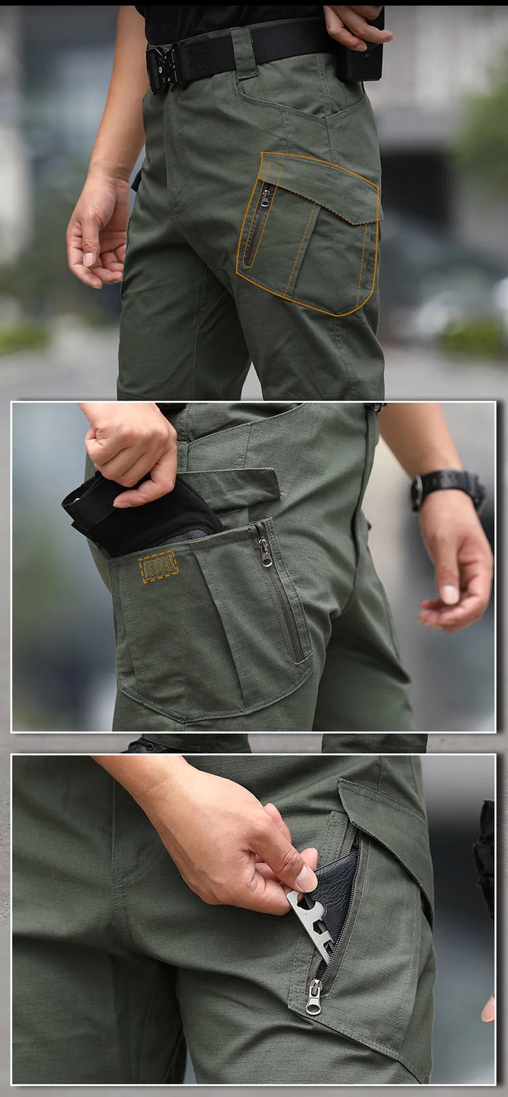 City Tactical Cargo Pants Classic Outdoor Hiking Trekking Army Tactical Joggers Pant Camouflage Military Multi Pocket Trousers - Premium Kiosk