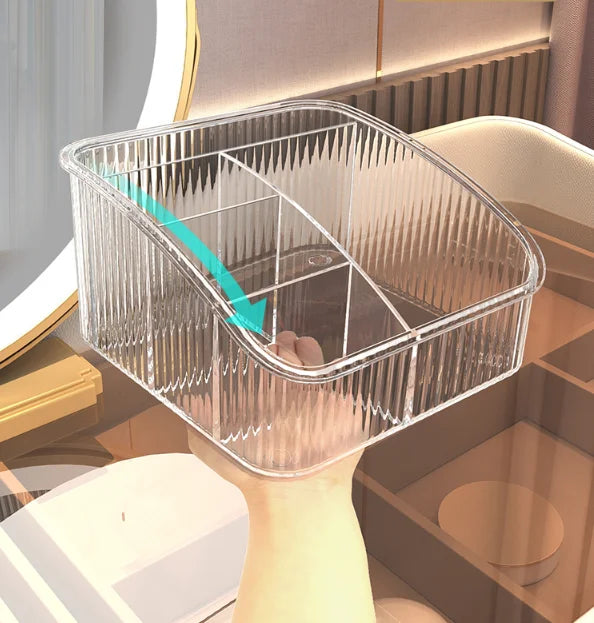 1pcs Cosmetics Storage Box Desktop Skin Care Products Finishing Box Dressing Table Makeup Brush Lipstick Stand Cosmetics