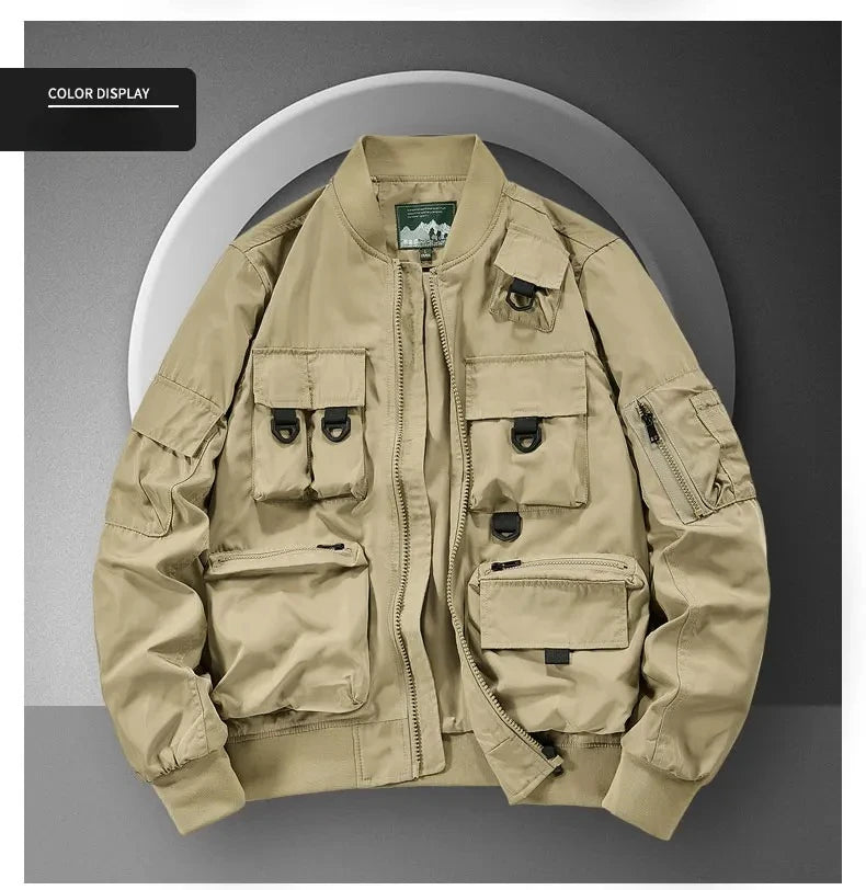 Men's Casual Multi-Functional Jackets Men's Cool Coats Outdoors Classics Cross-Country Sports Windproof Waterproof Autumn Winter