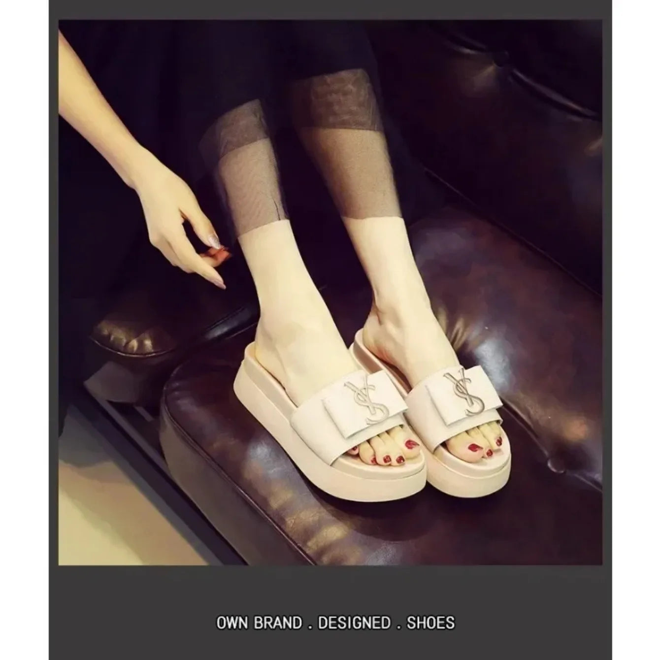 Women Slippers Summer Anti-slip Shoes Platform Design Trend Casual Fashion Sandals Casual Outside Non-slip Slippers Slides Women