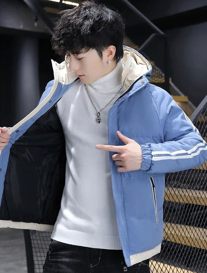 Hoodie Jacket Man Printed Winter Down Coat for Men Cold Casual Fast Delvery Stylish Aesthetic Cheap Sale Joker Deals Work New In