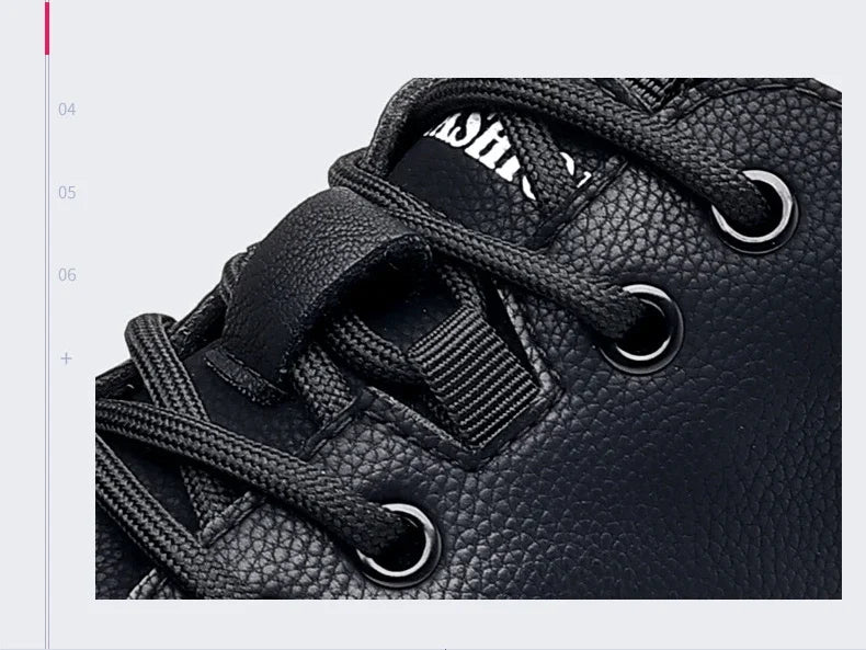 2025 New Designer Black Platform Sneakers for Men Fashion Casual Spring Autumn Soft Sole Cow Leather Shoes Man Zapatos De Hombre