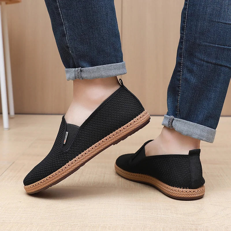 2025 New Men's Fabric Shoes Comfortable and Breathable Dad Shoes Soft Bottom Skid-Proof Fashion Casual Shoes Free Shipping