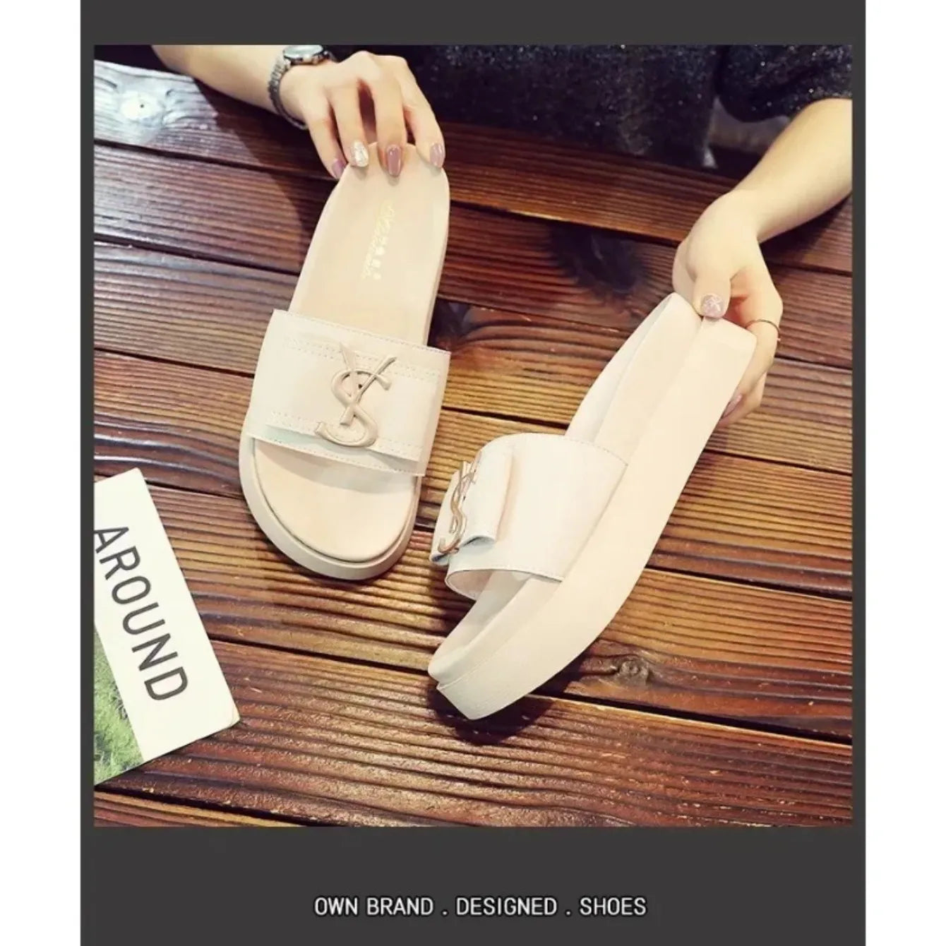 Women Slippers Summer Anti-slip Shoes Platform Design Trend Casual Fashion Sandals Casual Outside Non-slip Slippers Slides Women