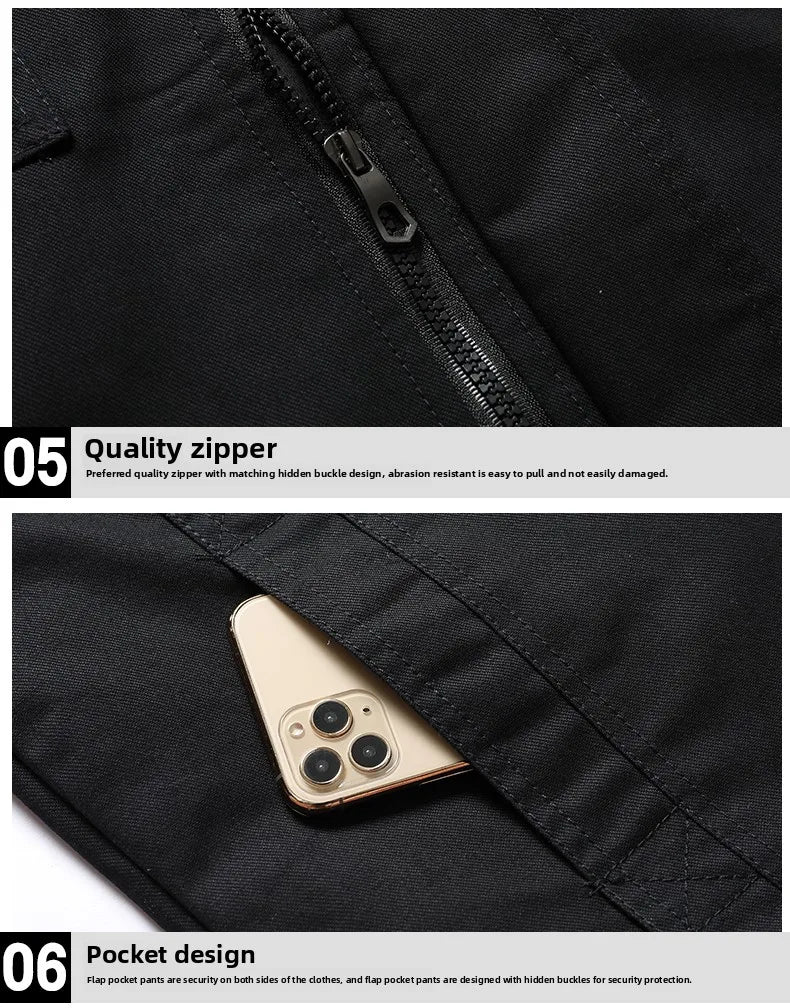 2025 Mens Jacket Fashion Trend Workwear Vintage Coat Winter Warm Windproof Casual Outwear Military jacket pilot