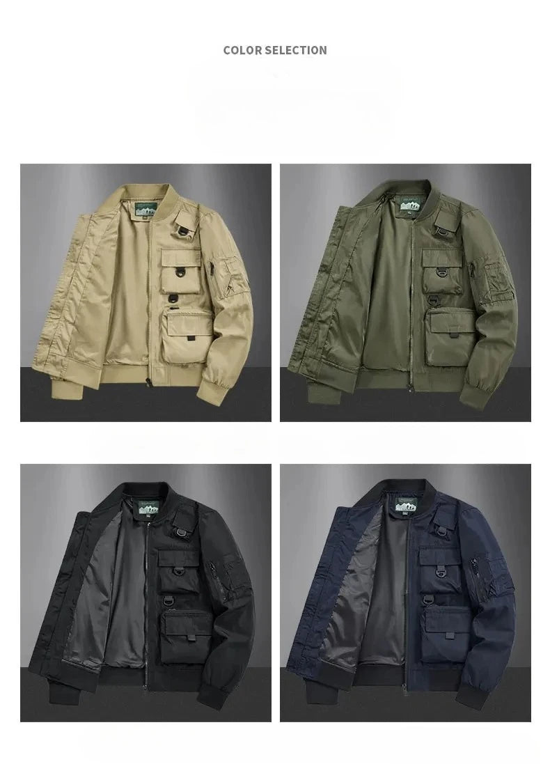 Men's Casual Multi-Functional Jackets Men's Cool Coats Outdoors Classics Cross-Country Sports Windproof Waterproof Autumn Winter